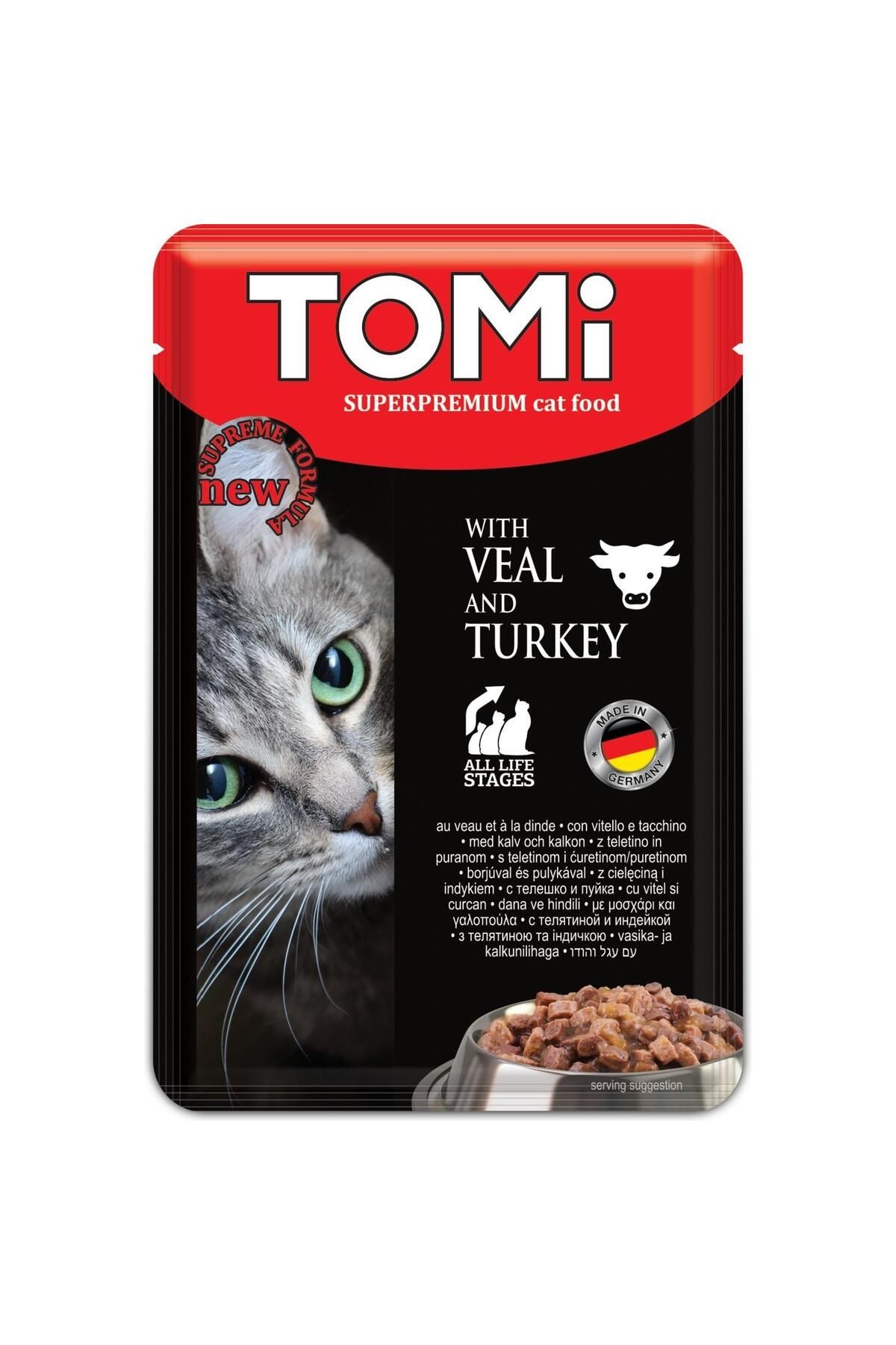 Tomi Dana Etli Ve Hindili Kedi Konservesi 100gr