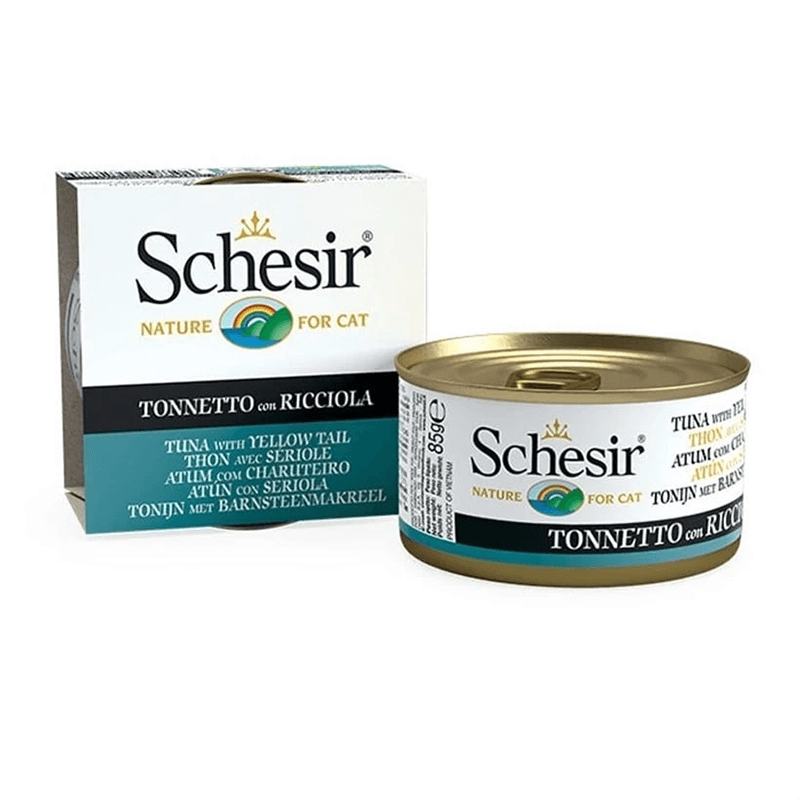 Schesir Cat Jelly Ton Balıklı Ve Sarı Kuyruk Balığı Kedi Konservesi 85 Gr