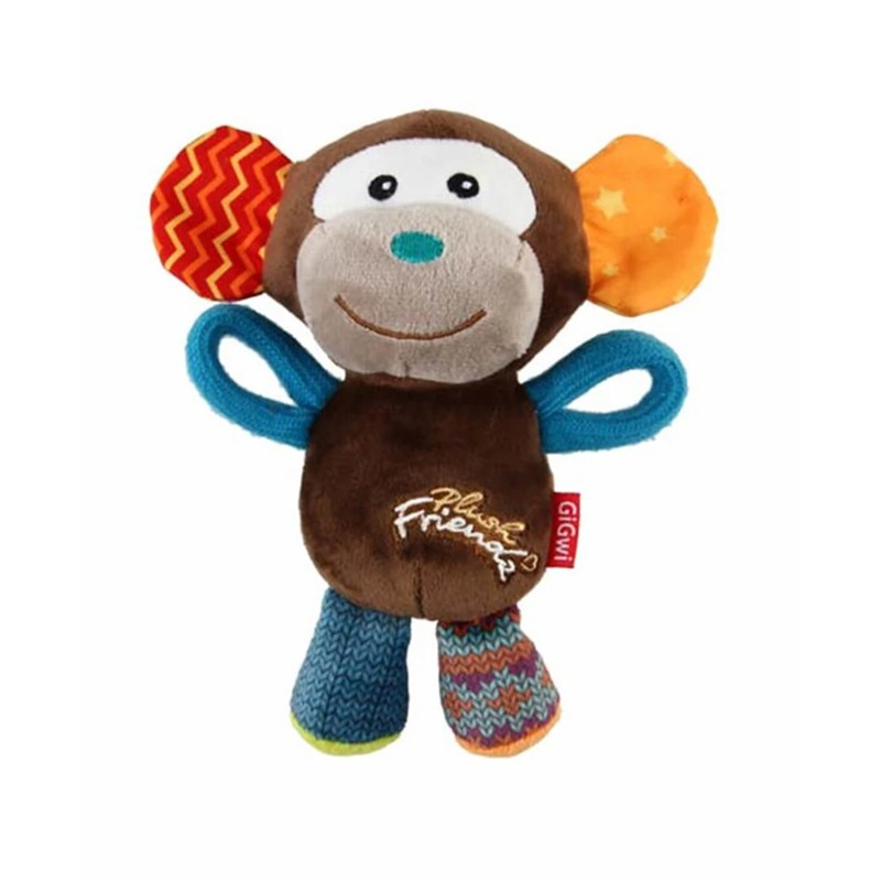 Gigwi Plush Friendz Sesli Maymun Peluş Köpek Oyuncağı