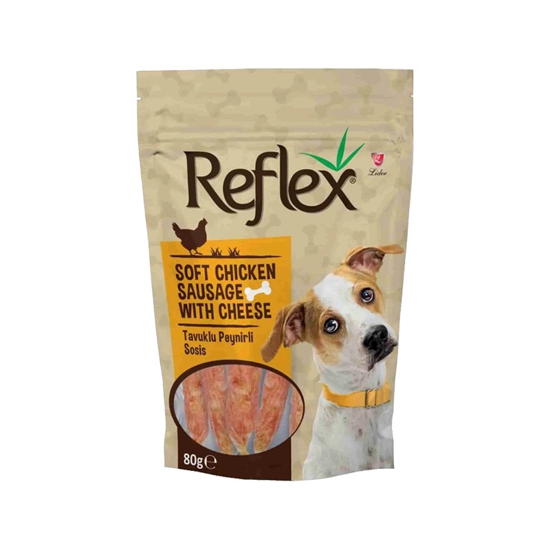 Reflex Peynirli Yumuşsak Tavuk Parçacıklı Köpek Ödülü 80 gr