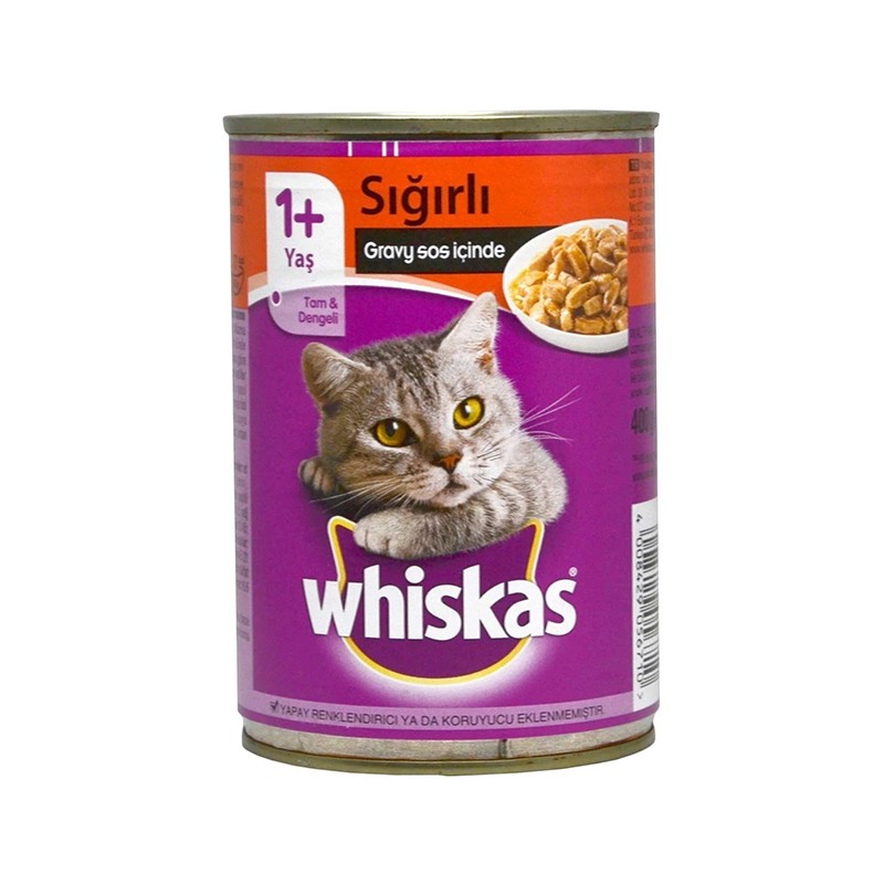 Whiskas Sığır Etli Kedi Konservesi 400gr