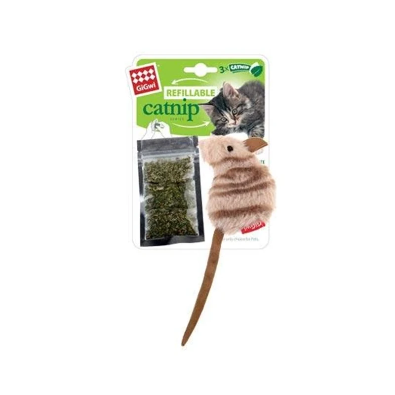 Gigwi Catnipli Açık Gri Renkli Fare Kedi Oyuncağı