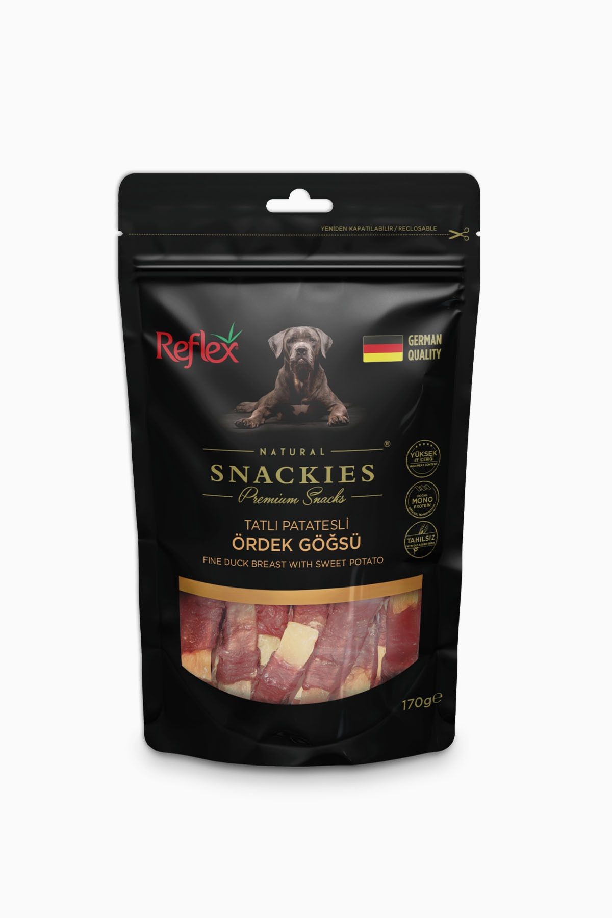 Reflex Snackies Tatlı Patatesli Ördek Gögsü 170 Gr