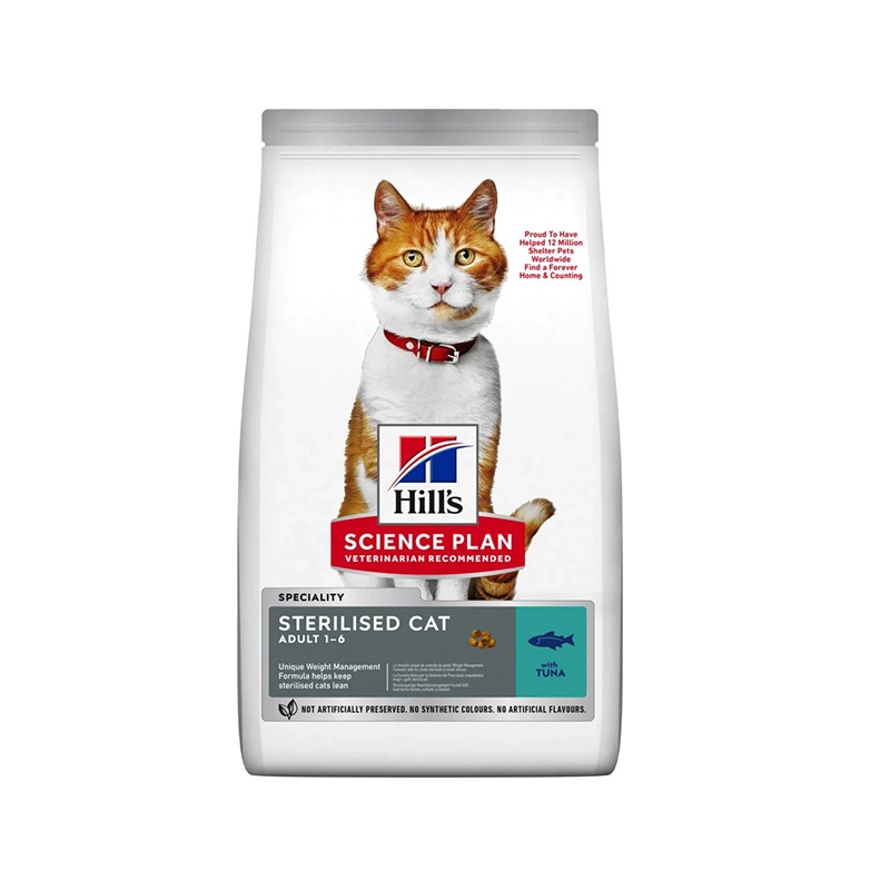 Hill's Kısırlaştırılmış Ton Balıklı Kedi Maması 3kg