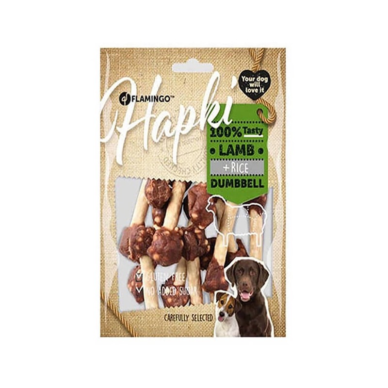 Flamingo Hapki Lamb&Rice Dumbell Köpek Ödülü 150gr