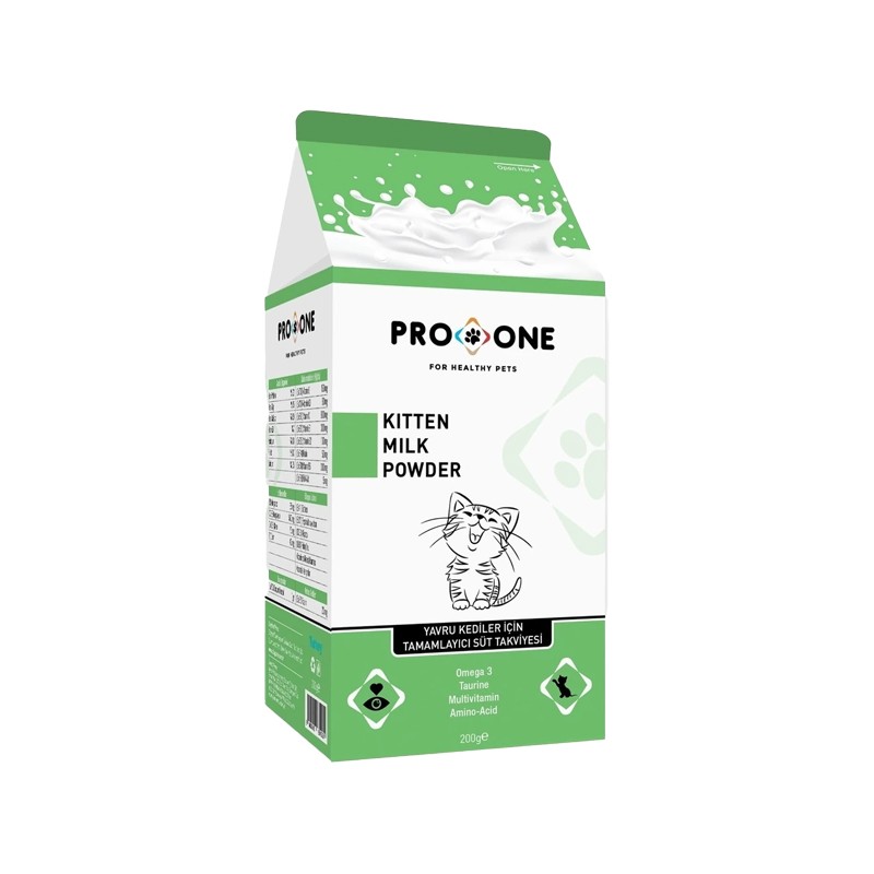 Proone Kitten Milk Powder Yavru Kediler İçin Tamamlayıcı Süt Takviyesi 200 gr