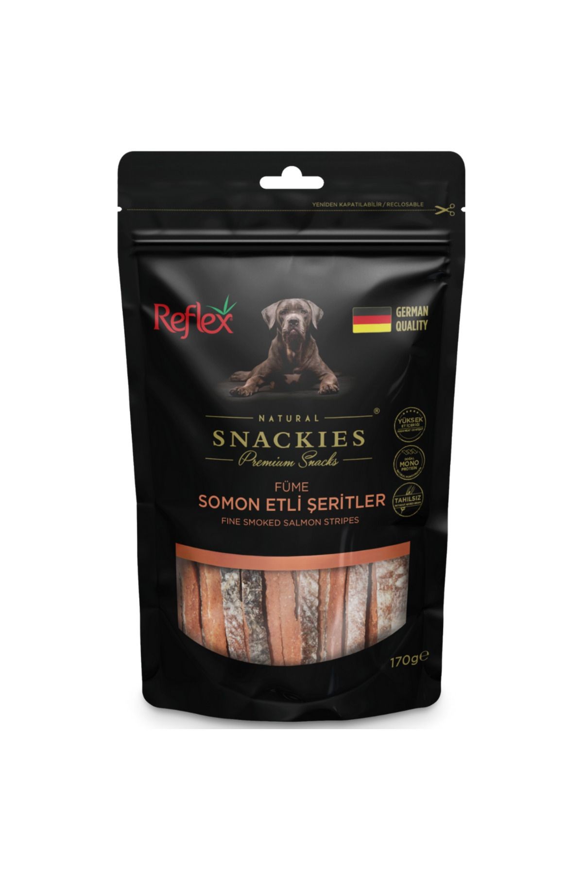 Reflex Snackies Doğal Füme Somon Etli Şeritler 170 Gr