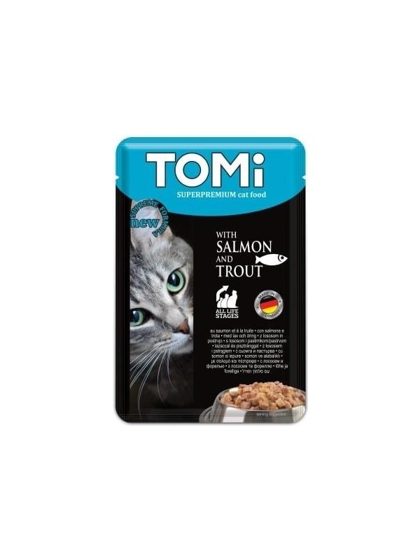 Tomi Somonlu Ve Alabalıklı Kedi Konservesi 100gr