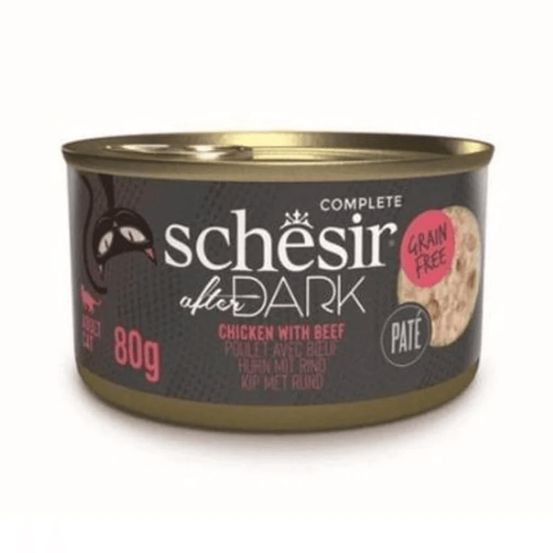 Schesir After Dark Tavuk ile Sığır Et Suyunda Konserve 80g