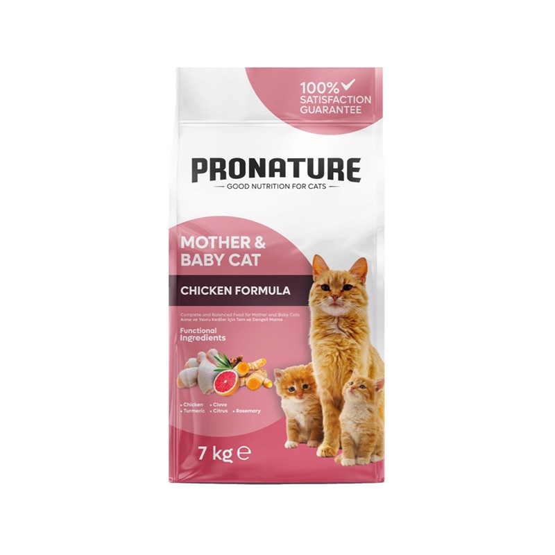 Pronature Mother & Baby Tavuk Etli Kuru Kedi Maması 7 Kg