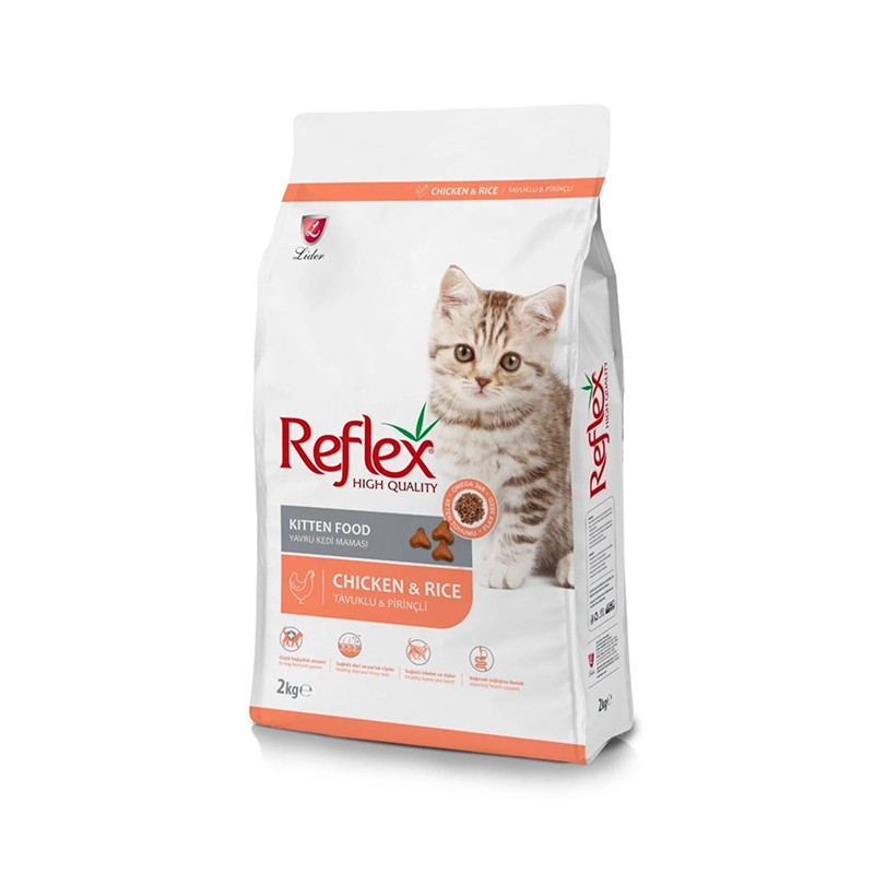 Reflex Kitten Tavuklu ve Pirinçli Yavru Kedi Maması 2 Kg