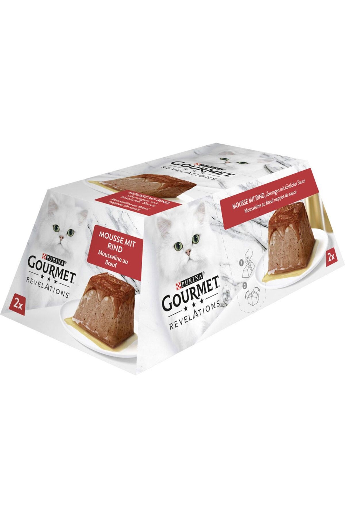 Purina Gourmet Revelations Sığır Etli Kedi Yaş Maması 2x57gr