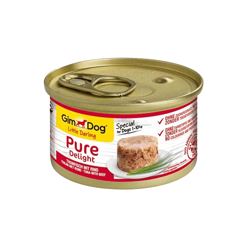 Gimdog Pure Delight Ton Balıklı Ve Biftekli Köpek Konservesi 85gr