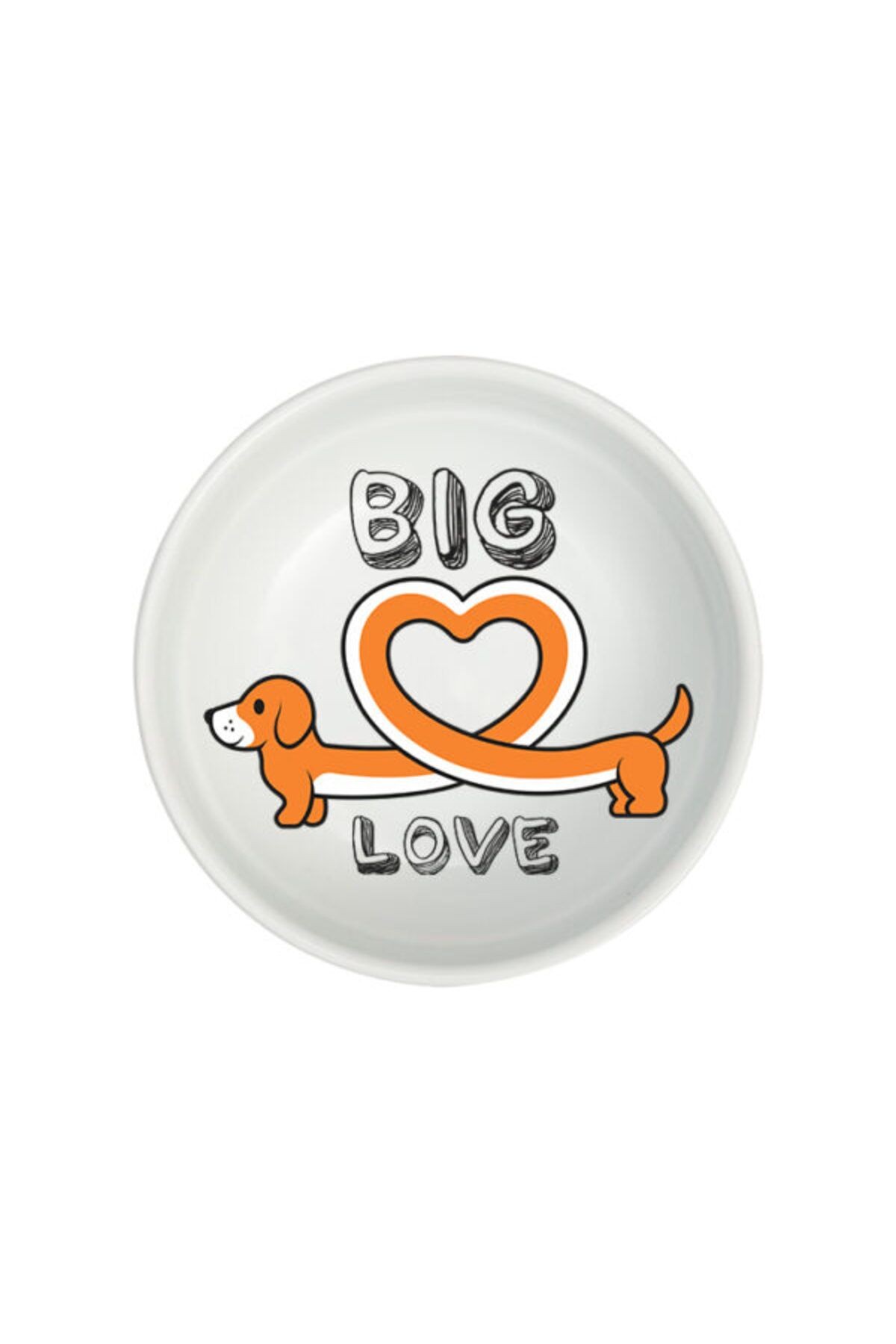 Natura Seramik Mama Kabı Dog Love 400 ml 15 cm