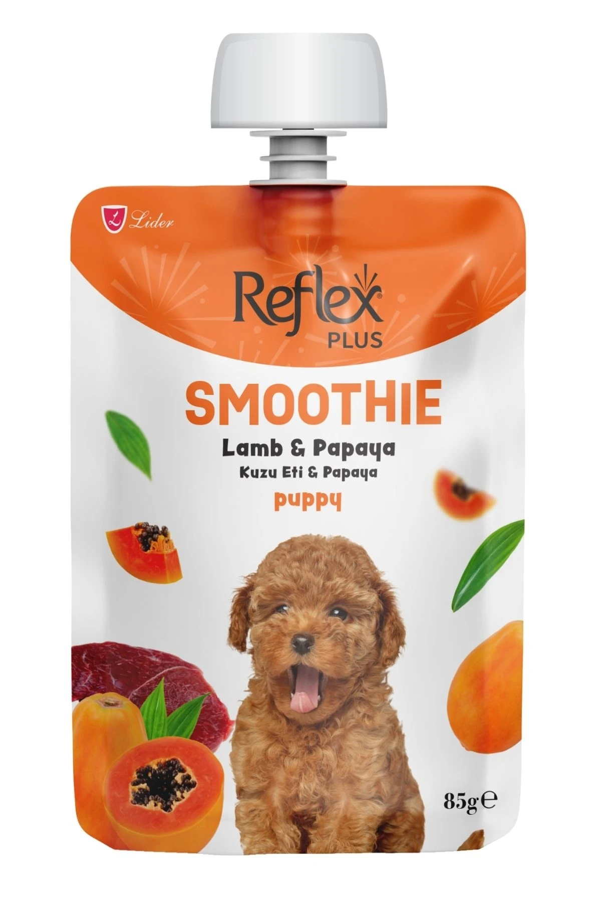 Reflex Plus Smoothie Kuzu Etli Ve Papayalı Yavru Köpek Sıvı Ödülü 85gr