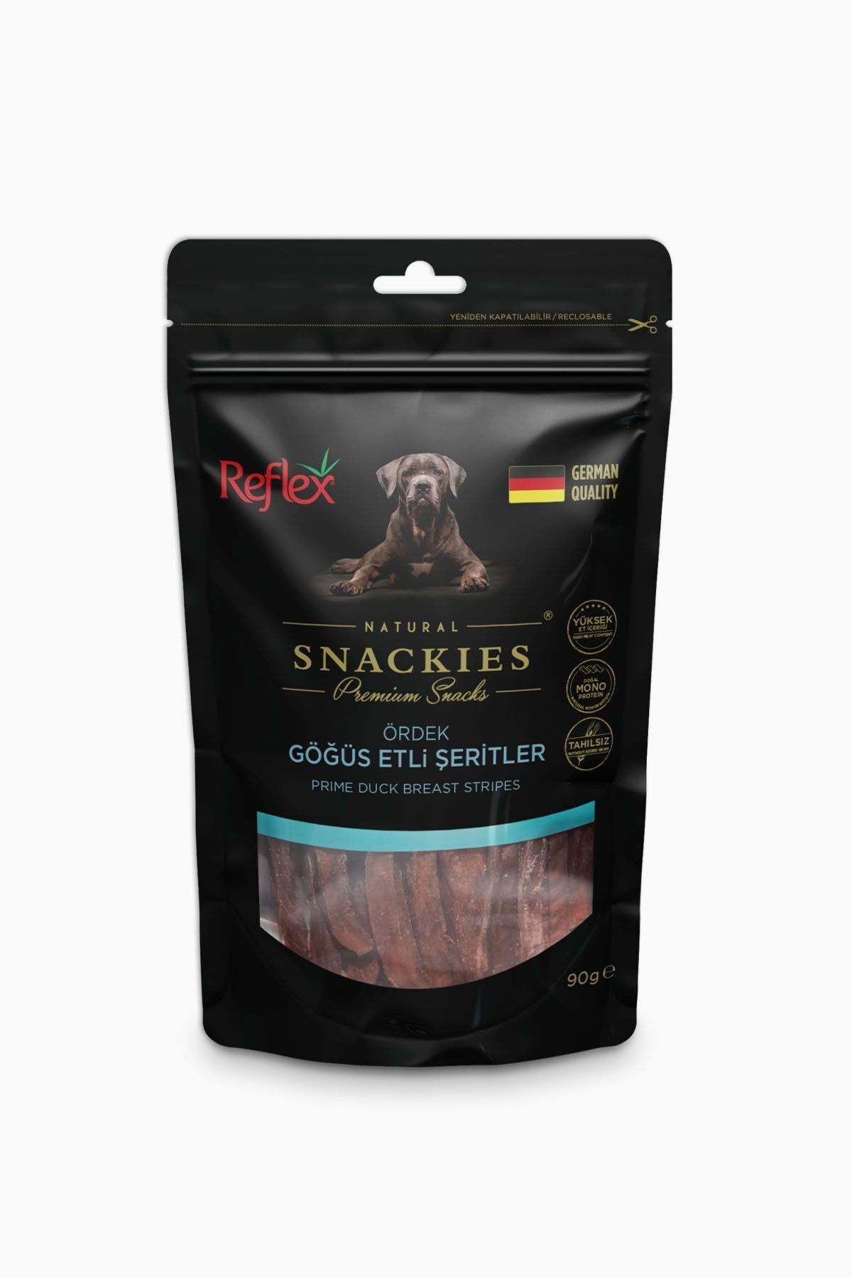 Reflex Snackies Ördek Gögüs Etli Şeritler 90 Gr