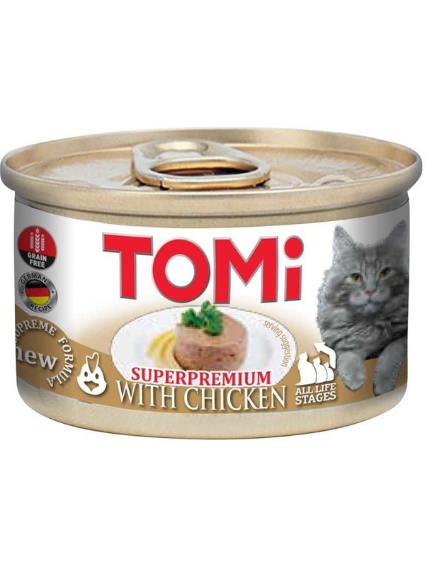 Tomi Tahılsız Tavuklu Kedi Konservesi 85 gr