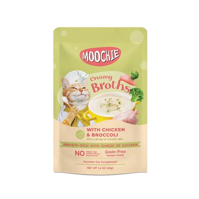 Moochie Tavuk ve Brokoli Çorba Yaş Mama 40gr