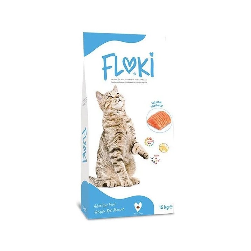 Floki Somonlu Yetişkin Kedi Maması 15 kg