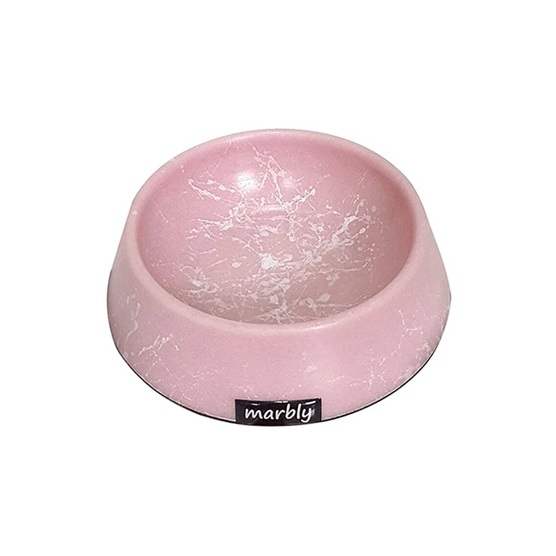 Playfull Pink White Mermerit Kedi Köpek Mama ve Su Kabı 8 oz