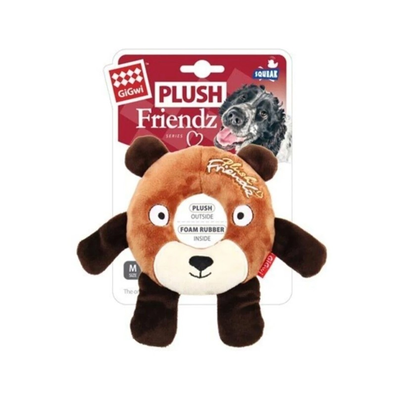 Gigwi Plush Friendz Simit Ayı Oyuncak Sesli Peluş