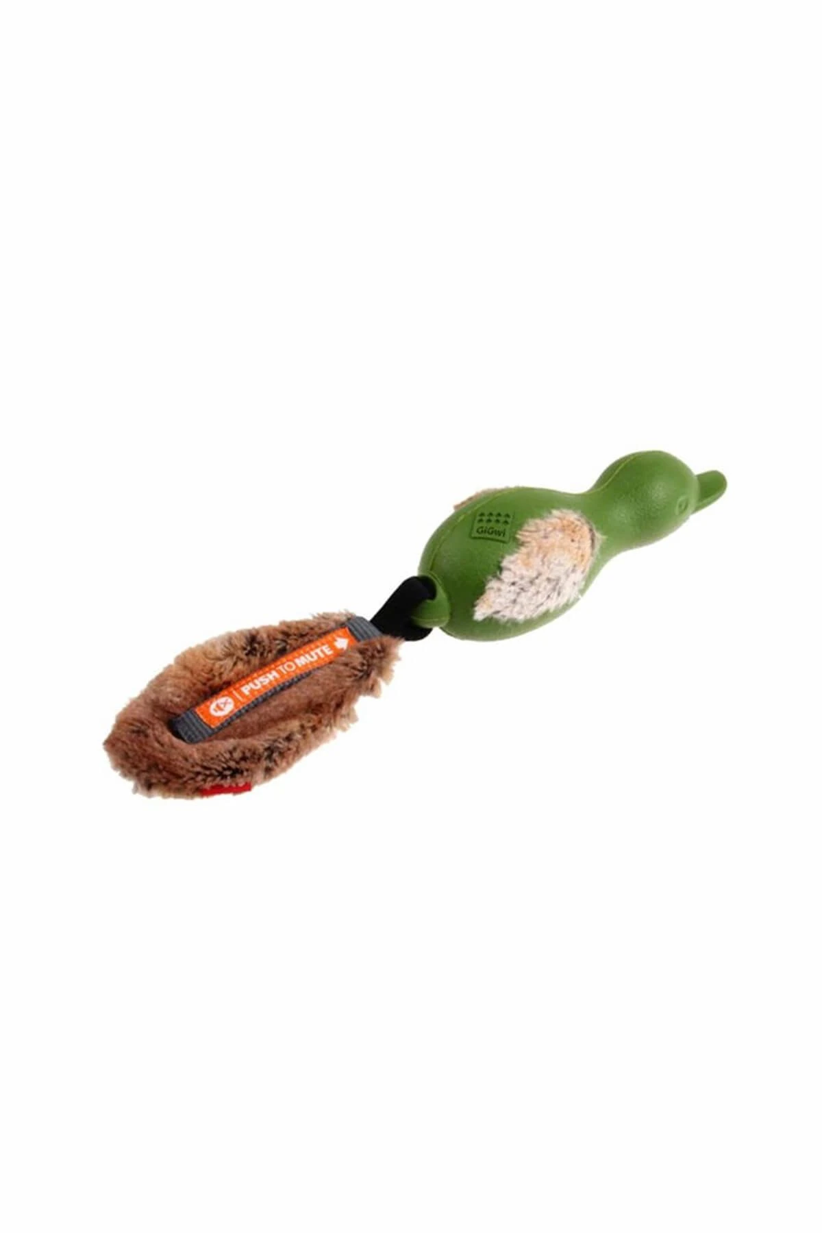 Gigwi Push To Mute Ördek Ses Kontrollü Yeşil Köpek Oyuncağı