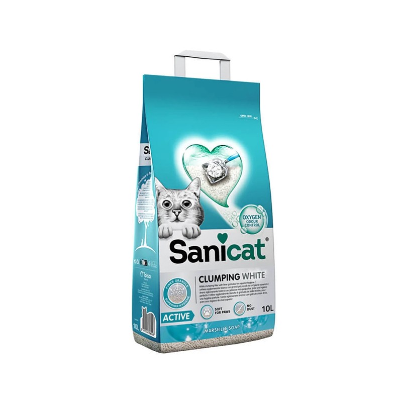 Sanicat Active Marsilya Sabunu Kokulu Topaklanan Kedi Kumu 10 Litre