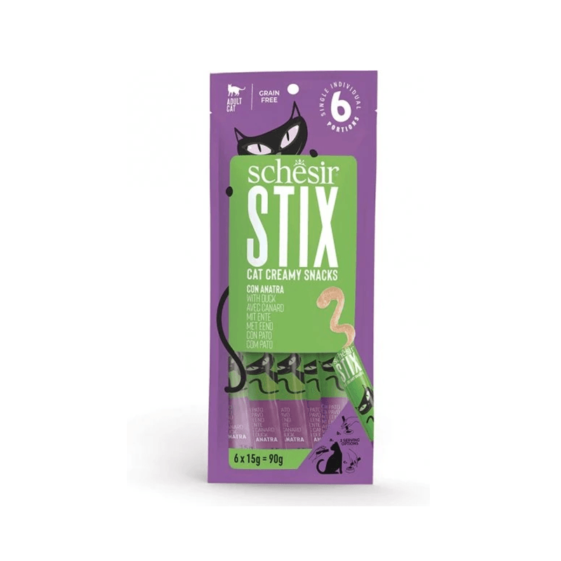 Schesir Stix Ördekli Krema Kedi Sıvı Ödülü 6 X 15 Gr