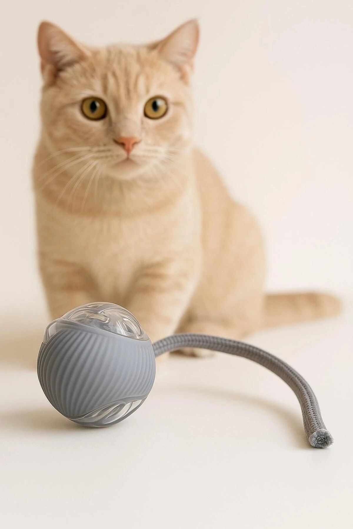 Petrepast Yeni Nesil Akıllı Hareketli Şarjlı Kedi Oyuncağı Interaktif Eğlence Topu