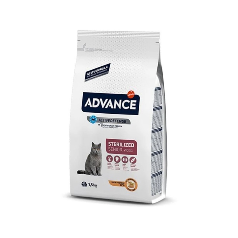 Advance Sterilised 10+ Yaş Için Tavuklu Kısırlaştırılmış Kedi Maması 1.5 kg