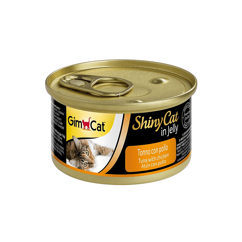 Gimcat Yeni Shinycat Öğünlük Konserve Kedi Maması-Ton balıklı Tavuklu 70gr