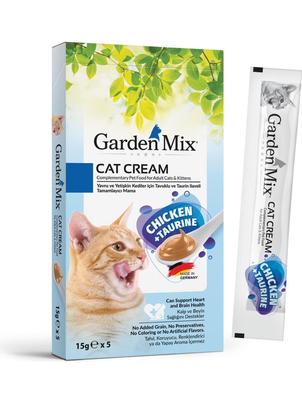 Garden Mix Kedi Kreması Tavuk+Taurin 15GR x 5 Adet