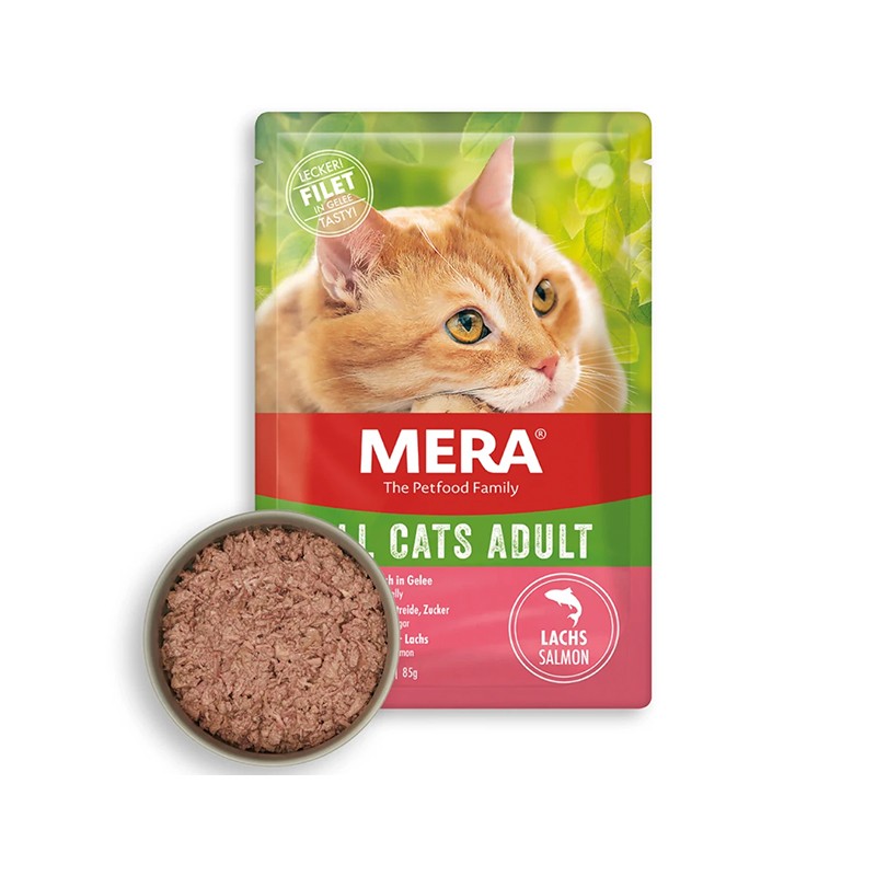 Mera Tahılsız Somonlu Yaş Kedi Maması 85 Gr