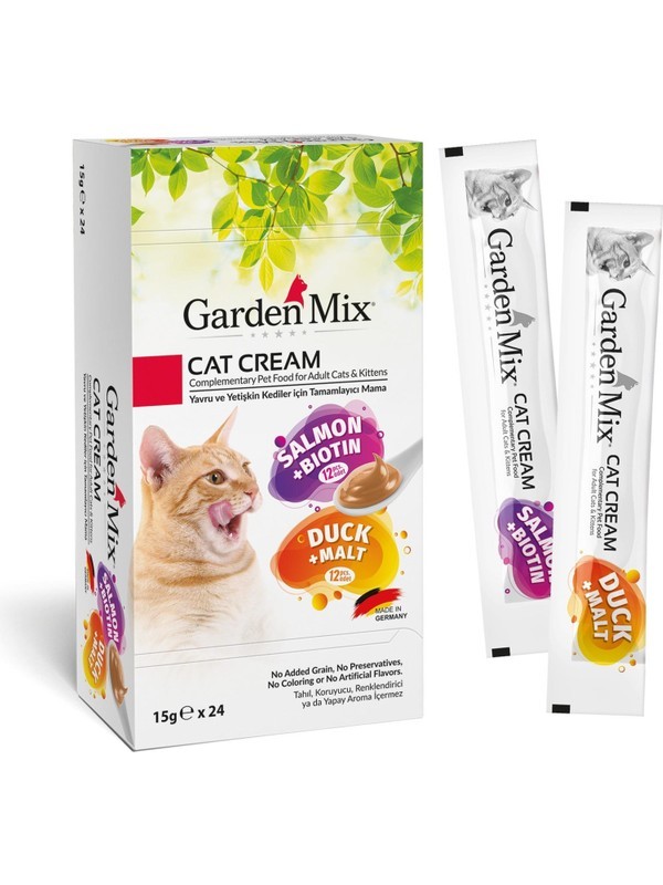 Garden Mix Kedi Kreması Xxl Somon+Ördek 15GR x 24 Adet