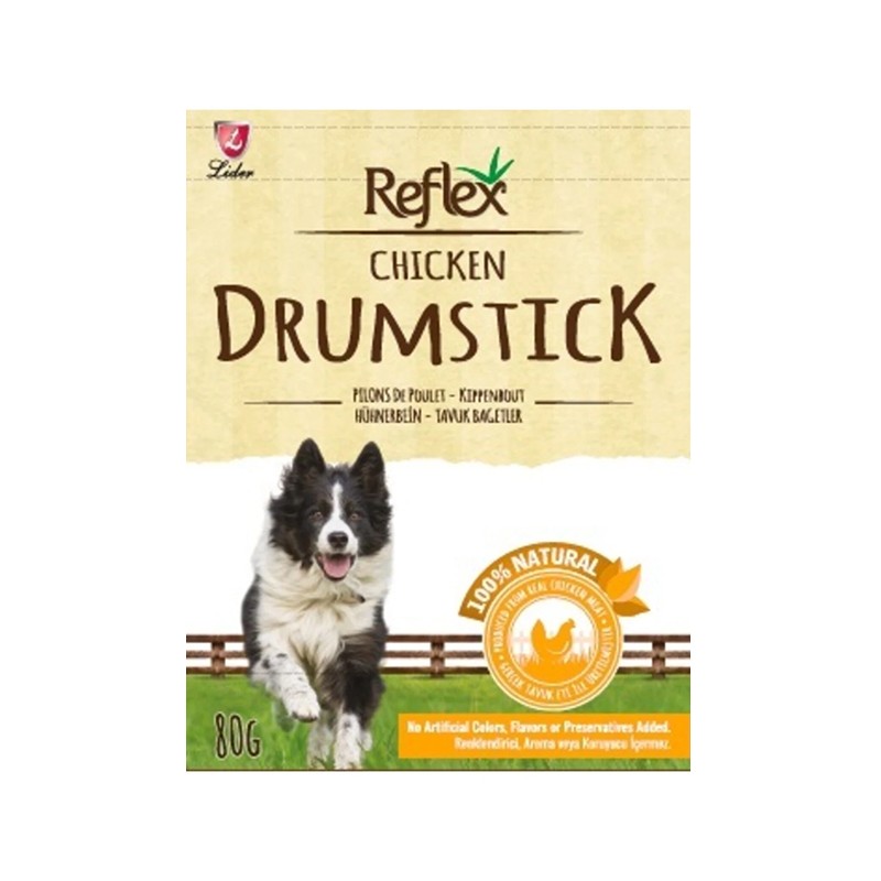 Reflex Dog Tavuklu Bagetler Ödül - Chicken Drumsticks 80 Gr