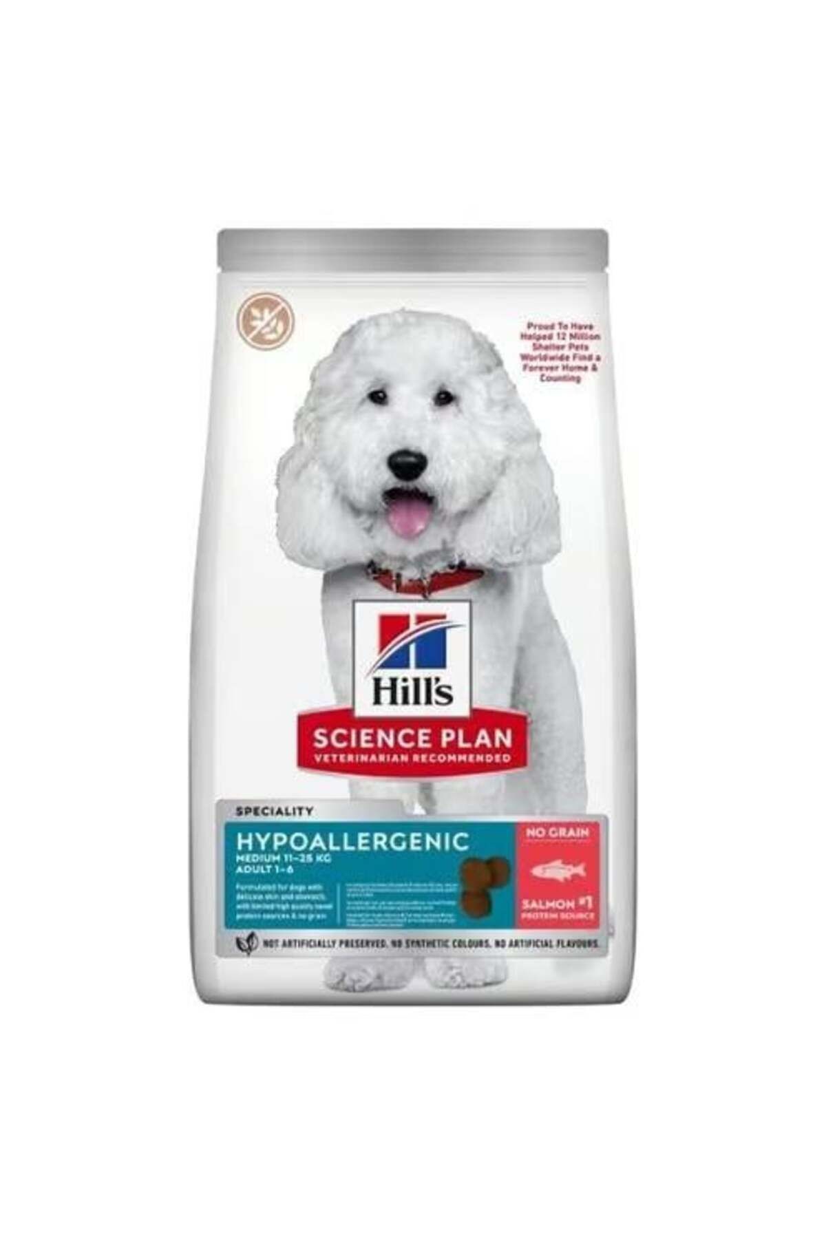 Hill's Hypo Allergenic Somonlu Medium Yetişkin Köpek Maması 12 Kg