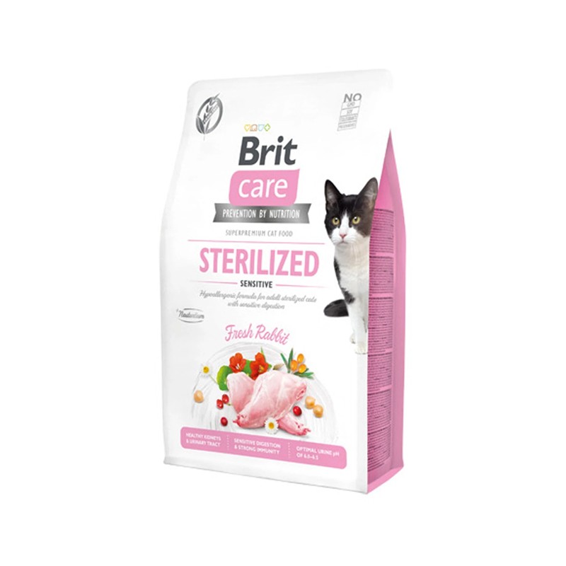 Brit Care Hypo-Allergenic Sindirim Sistemi Destekleyici Tahılsız Kısırlaştırılmış Kedi Maması 2kg