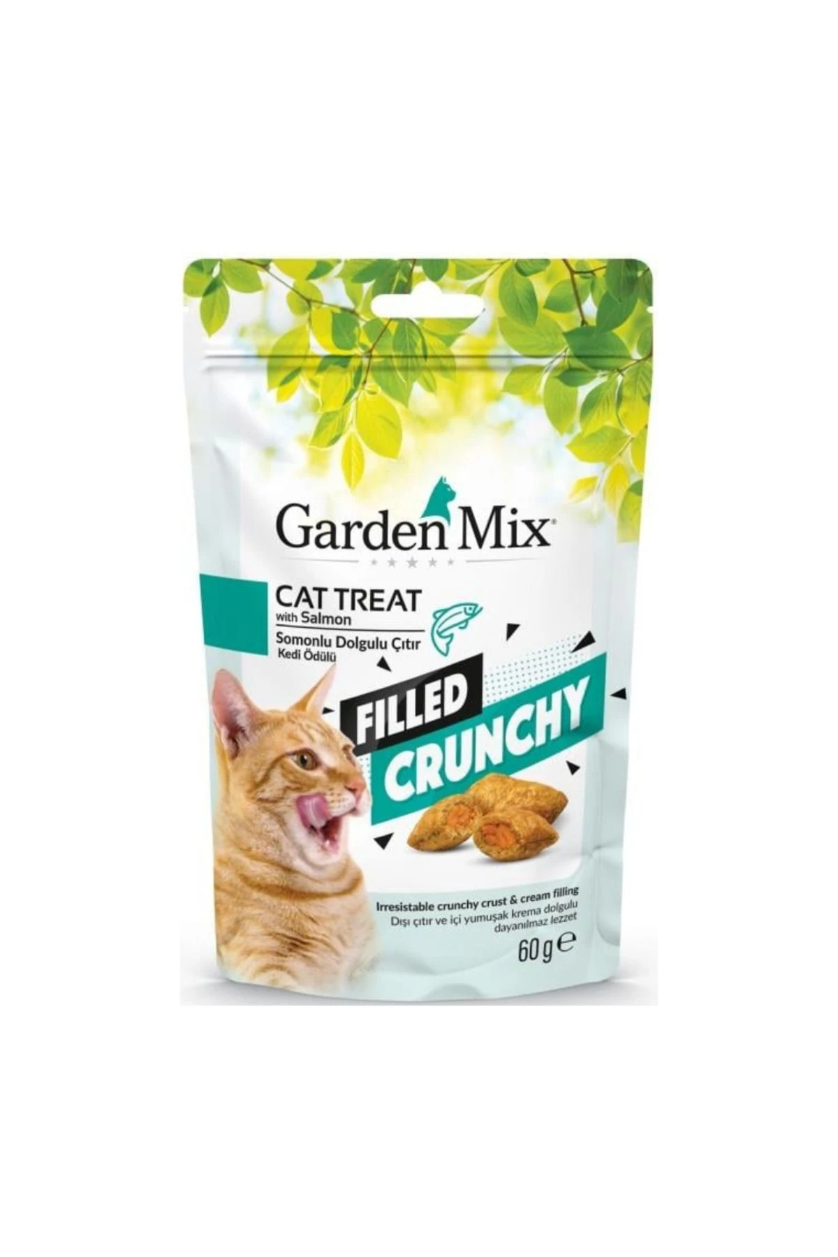 Gardenmix Somonlu İçi Dolgulu Kedi Ödülü 60gr