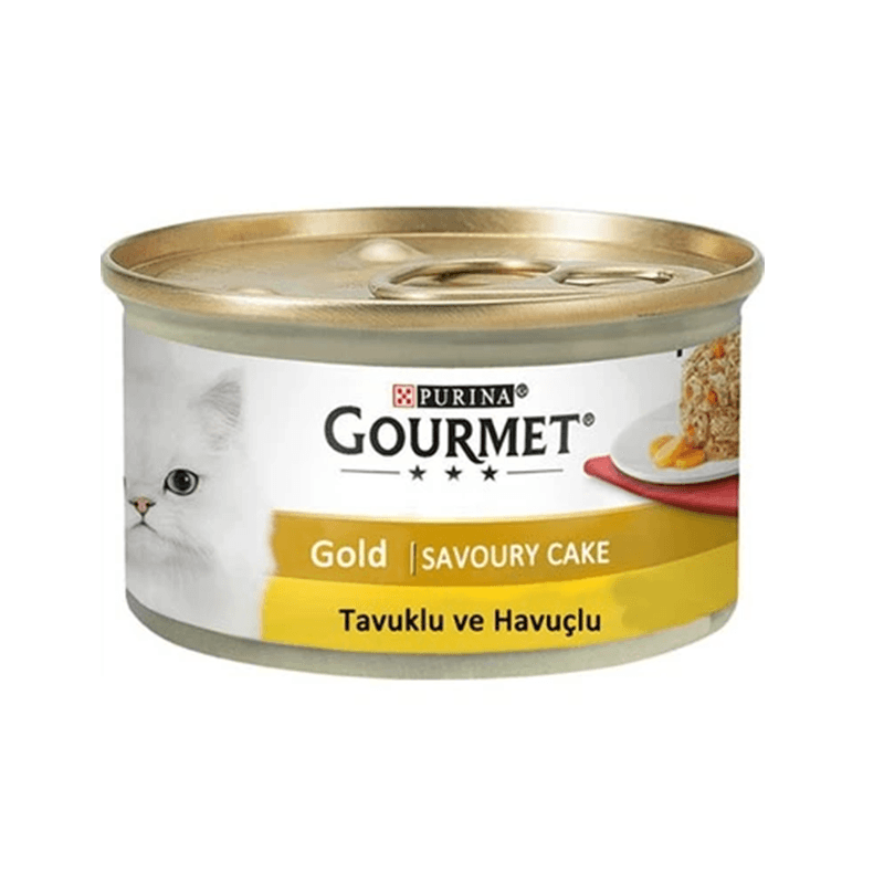 Gourmet Gold Savoury Cake Tavuk Etli ve Havuçlu 85gr