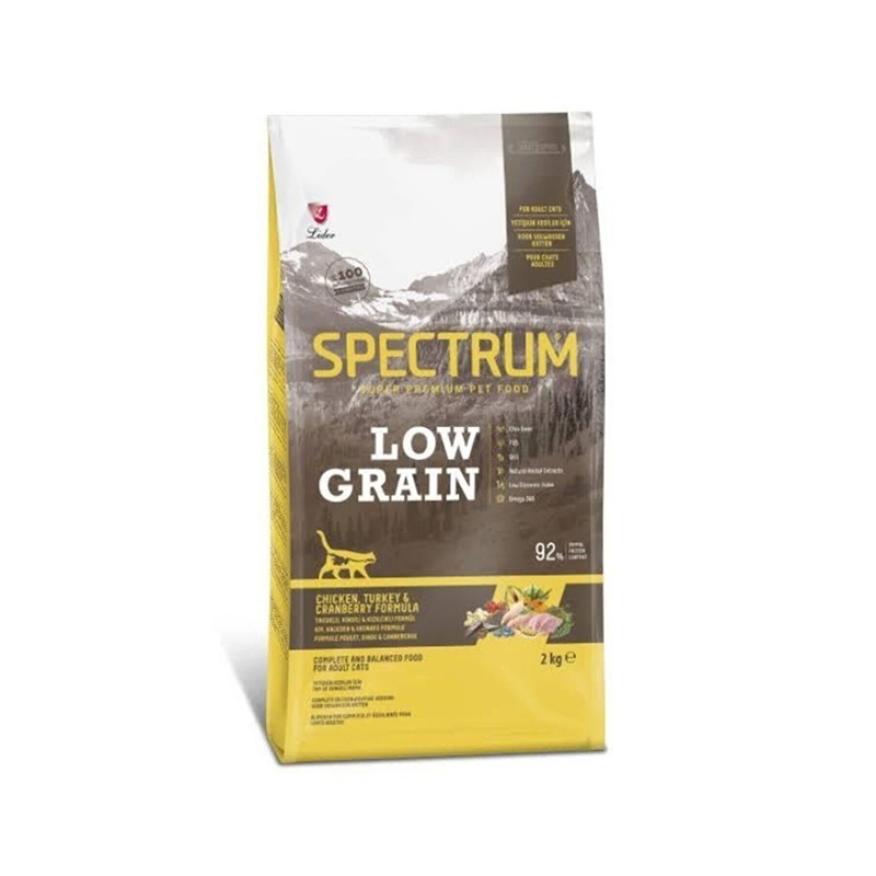 Spectrum Low Grain Yavru Kediler Için Tavuklu, Hindili Ve Kızılcıklı 2 Kg