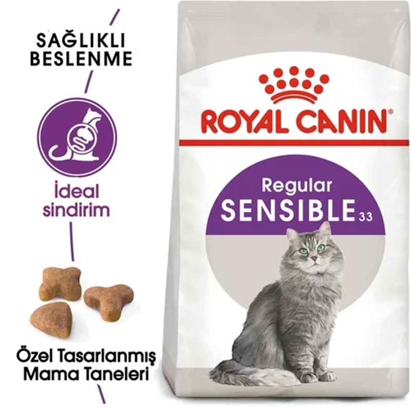 Royal Canin Sensible33 Hassas Sindirimli Kediler İçin Kedi Maması 4kg