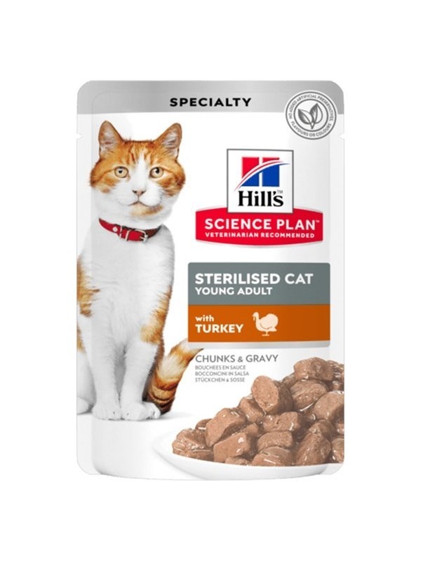 Hills Sterilised Hindili Pouch Kısırlaştırılmış Kedi Konservesi 85 gr