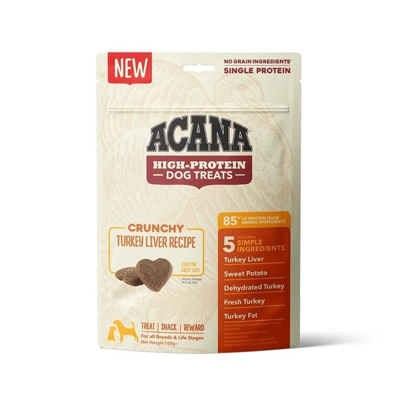 Acana Yüksek Proteinli Hindili Köpek Ödülü 100 gr