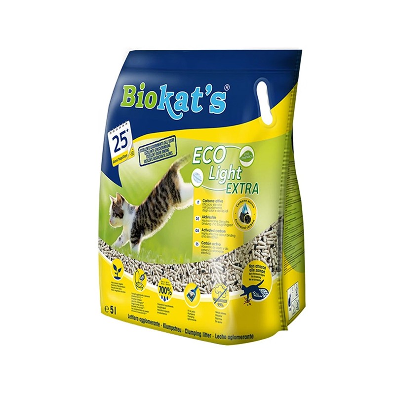 Biokat's Eco Light Extra Karbonlu  Pelet Kum 5 Lt