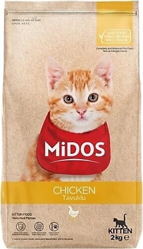 Midos Tavuklu Yavru Kedi Maması 15kg