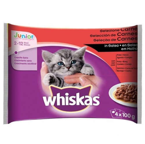 Whiskas Yavru Yaş Kedi Maması Tavuklu 4*100