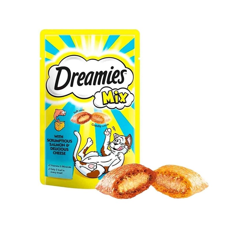 Dreamies Kedi Ödülü Mix Somonlu Peynirli 60 Gr