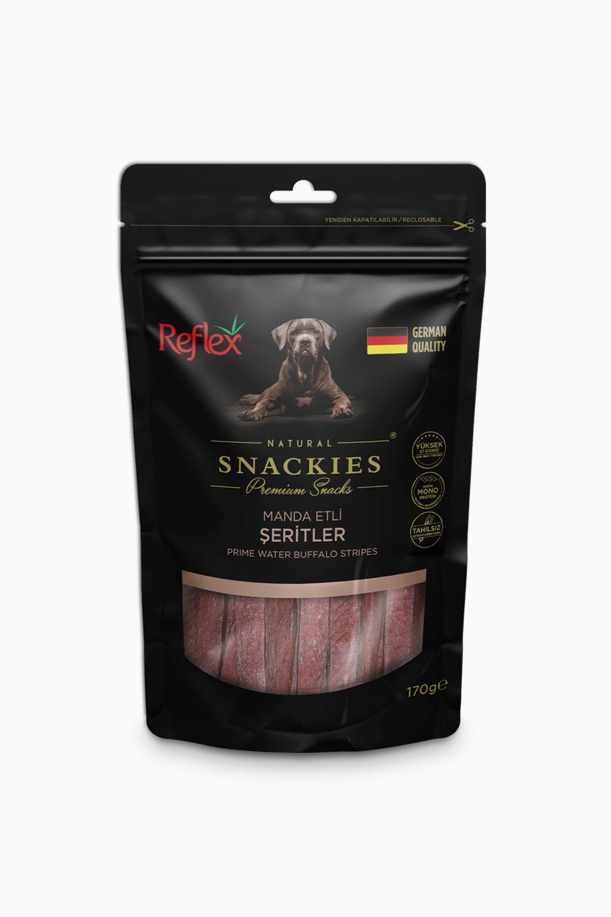 Reflex Snackies Manda Etli Şeritler 170 Gr