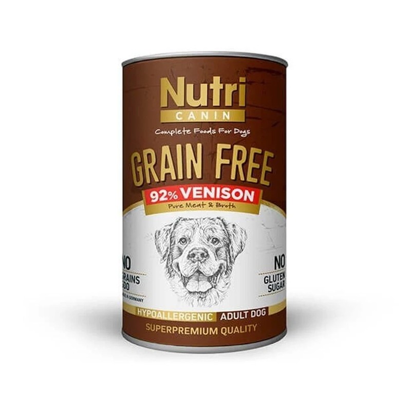 Nutri Canin %92 Geyik Etli Tahılsız Köpek Konservesi 400gr