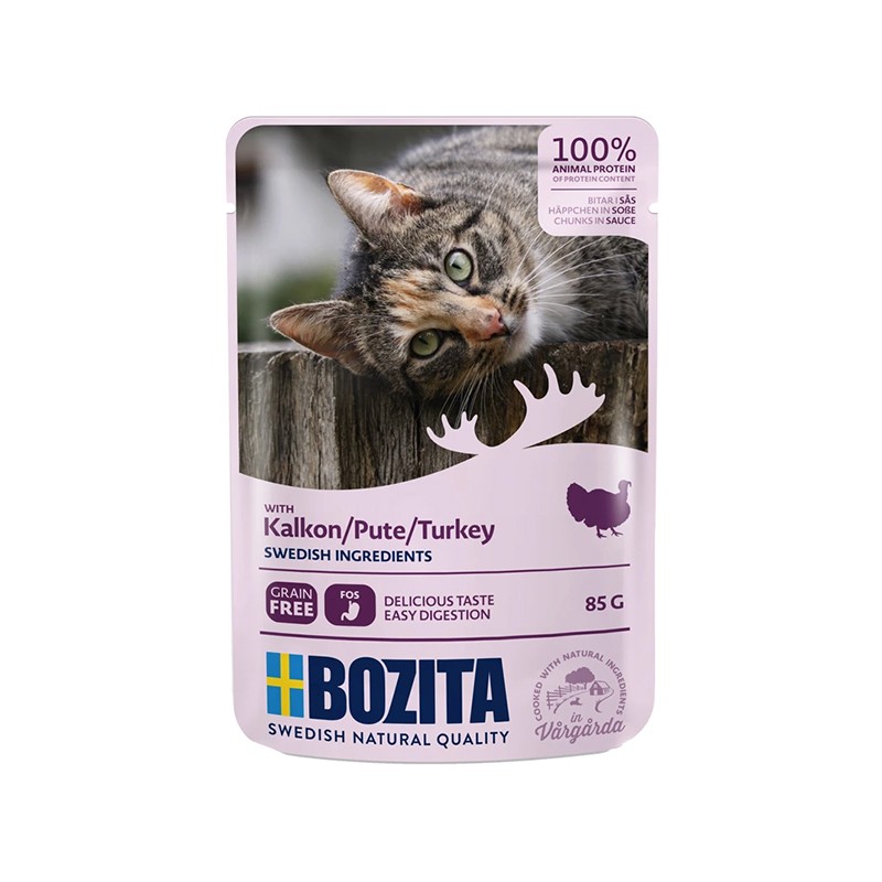 Bozita Hindi Etli Soslu Yaş Kedi Maması 85 Gr